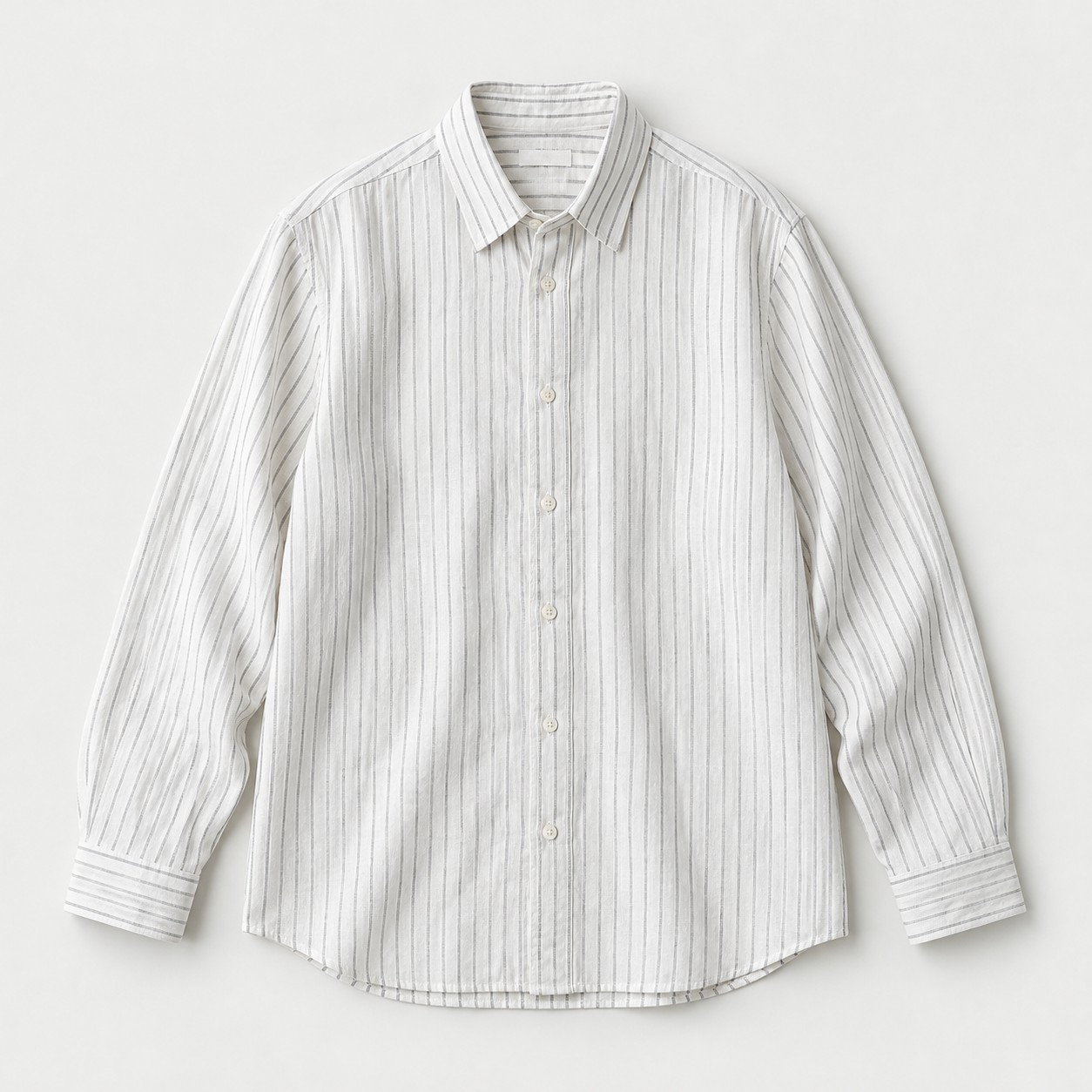 Asa Stripe Shirt, Gray stripe