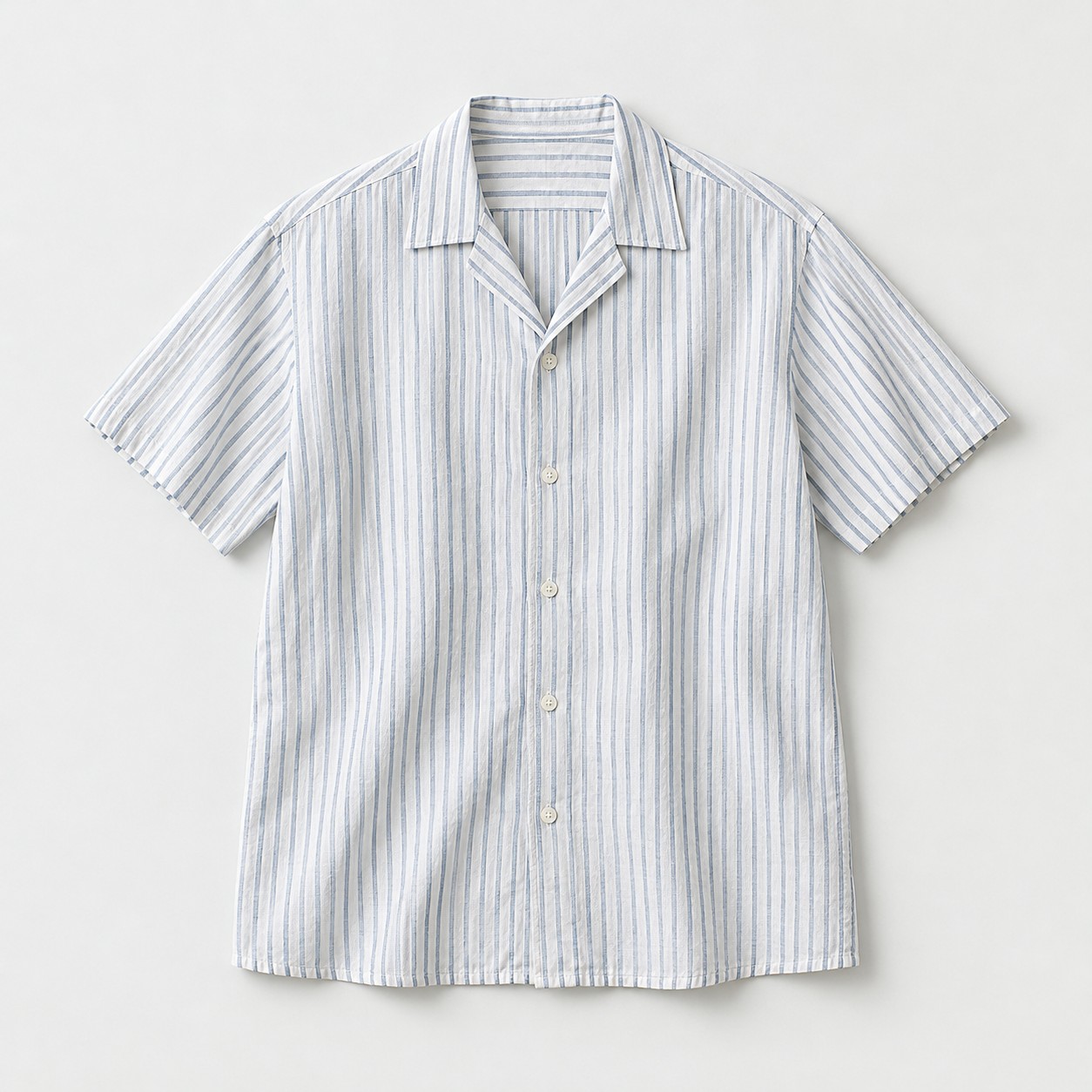 Mizu Stripe Shirt, Blue stripe